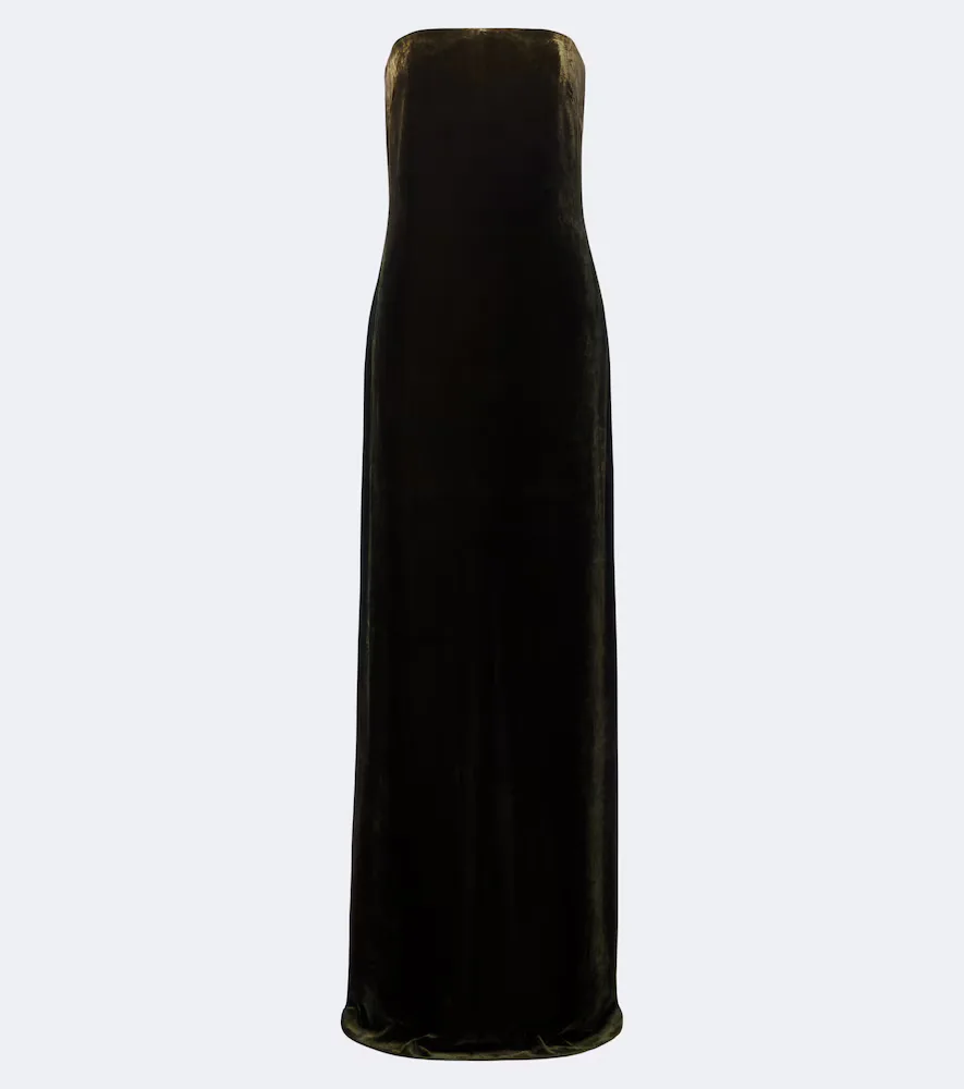 Velvet Bustier Gown