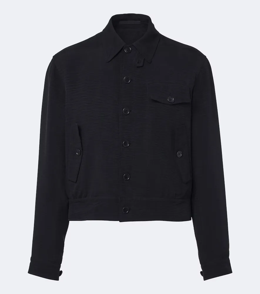 Jacquard Blouson Jacket