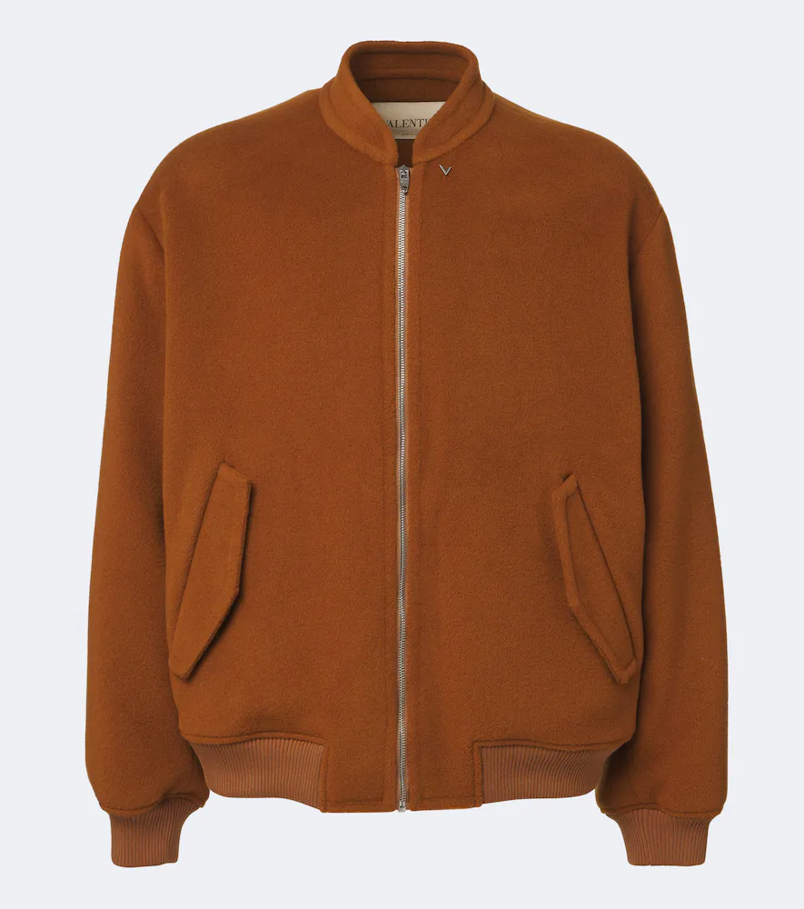 Wool and Cashmere Bomber Jacket