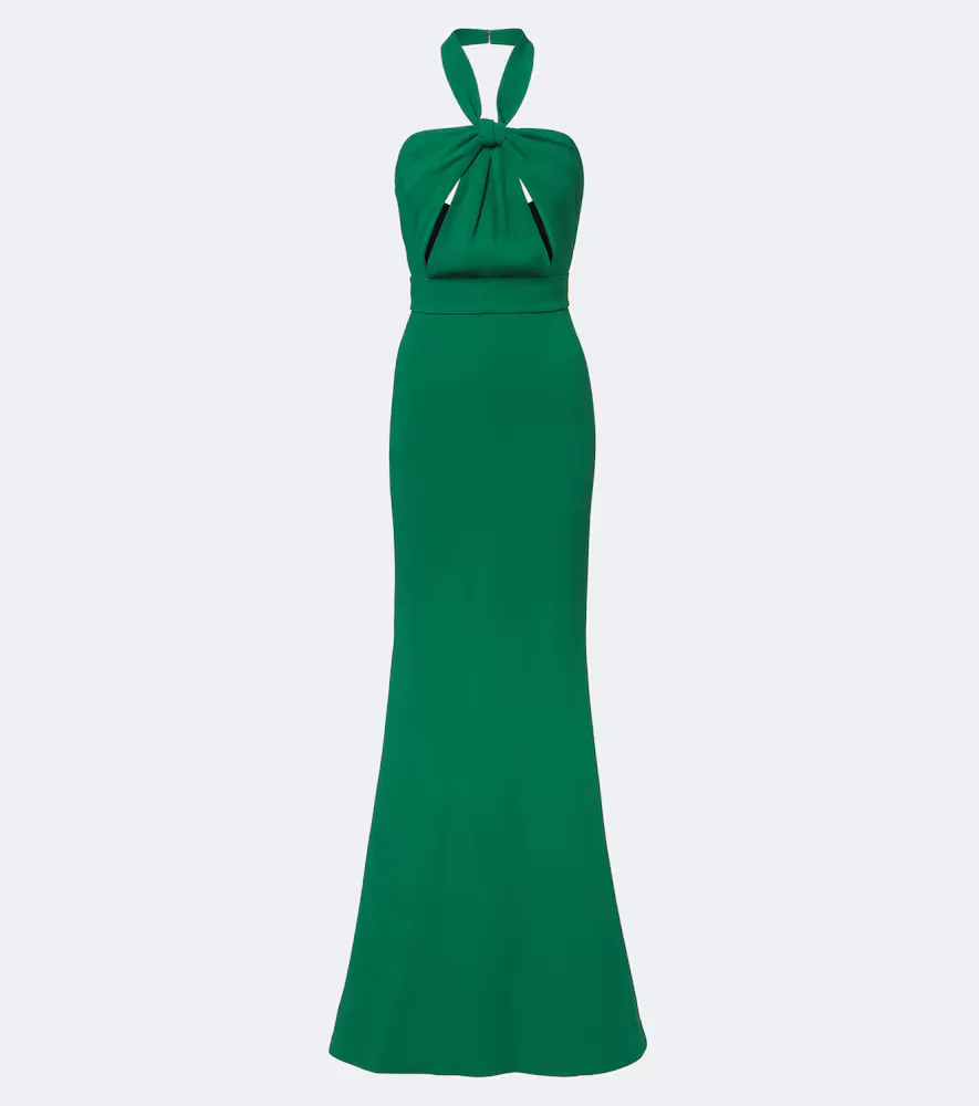 Crpe Halterneck Gown