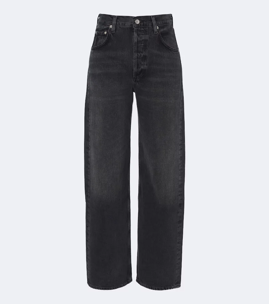 Ayla Faded Wide-Leg Jeans