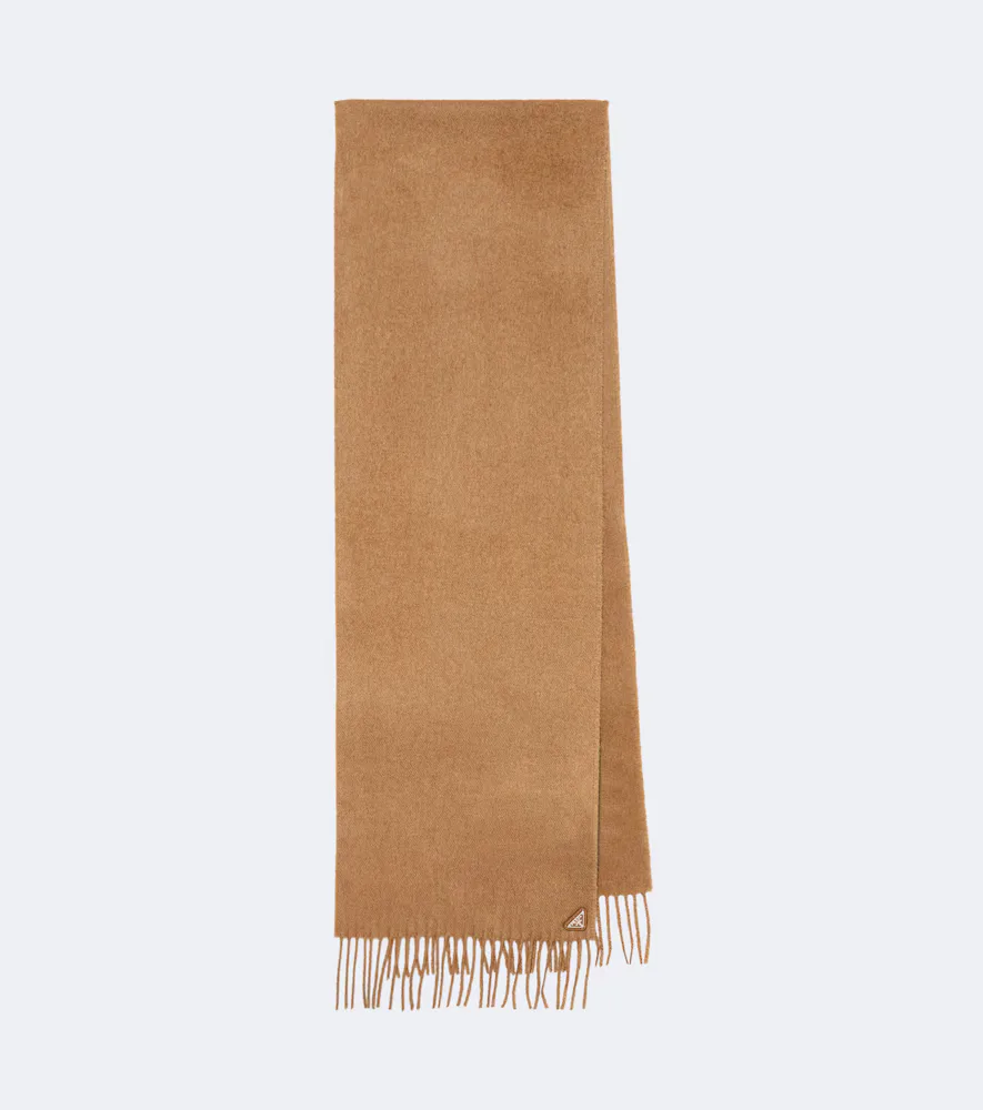 Fringed Silk and Cashmere Scarf
