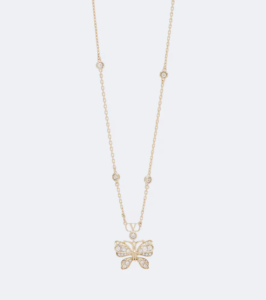 Flutterby Swarovski-Embellished Necklace by Valentino Garavani