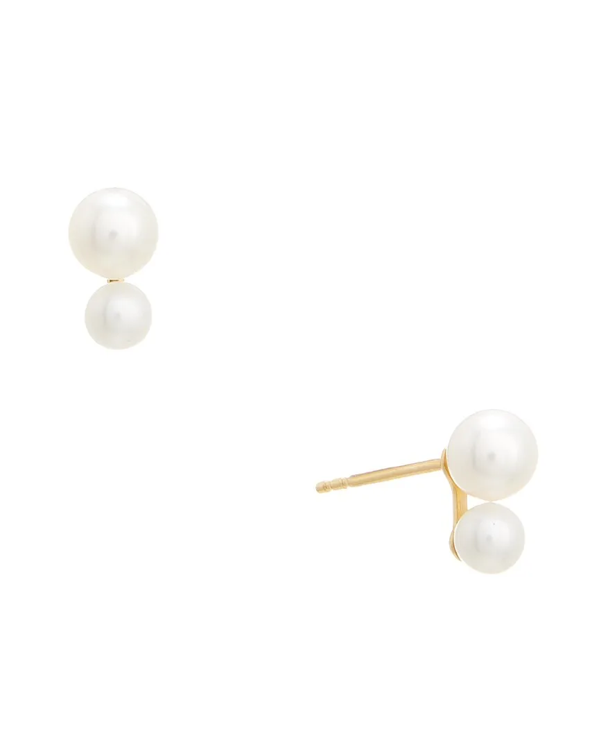 18K 4-5.5Mm Pearl Earring by Maitre De Diamant