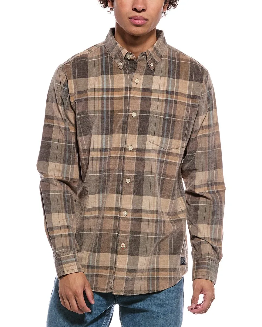 Brocade Corduroy Plaid Shirt