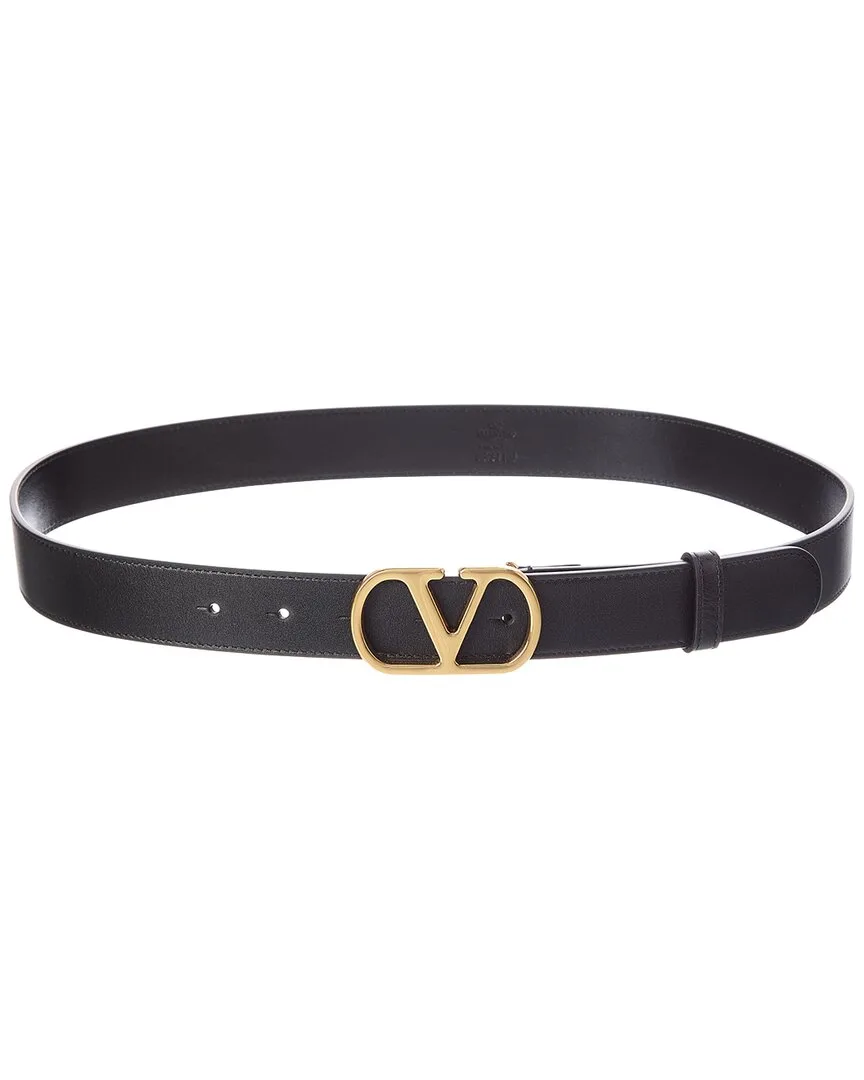Vlogo Leather Belt by Valentino