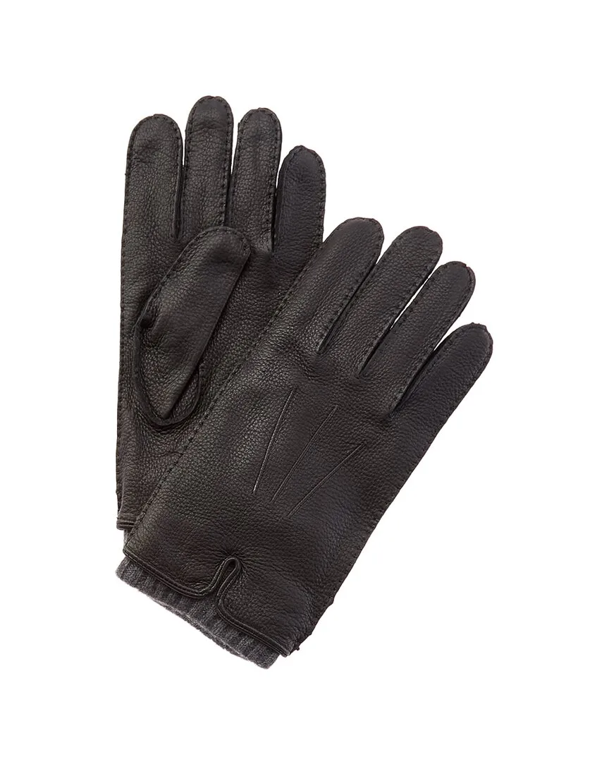 Handsewn Leather & Cashmere Gloves