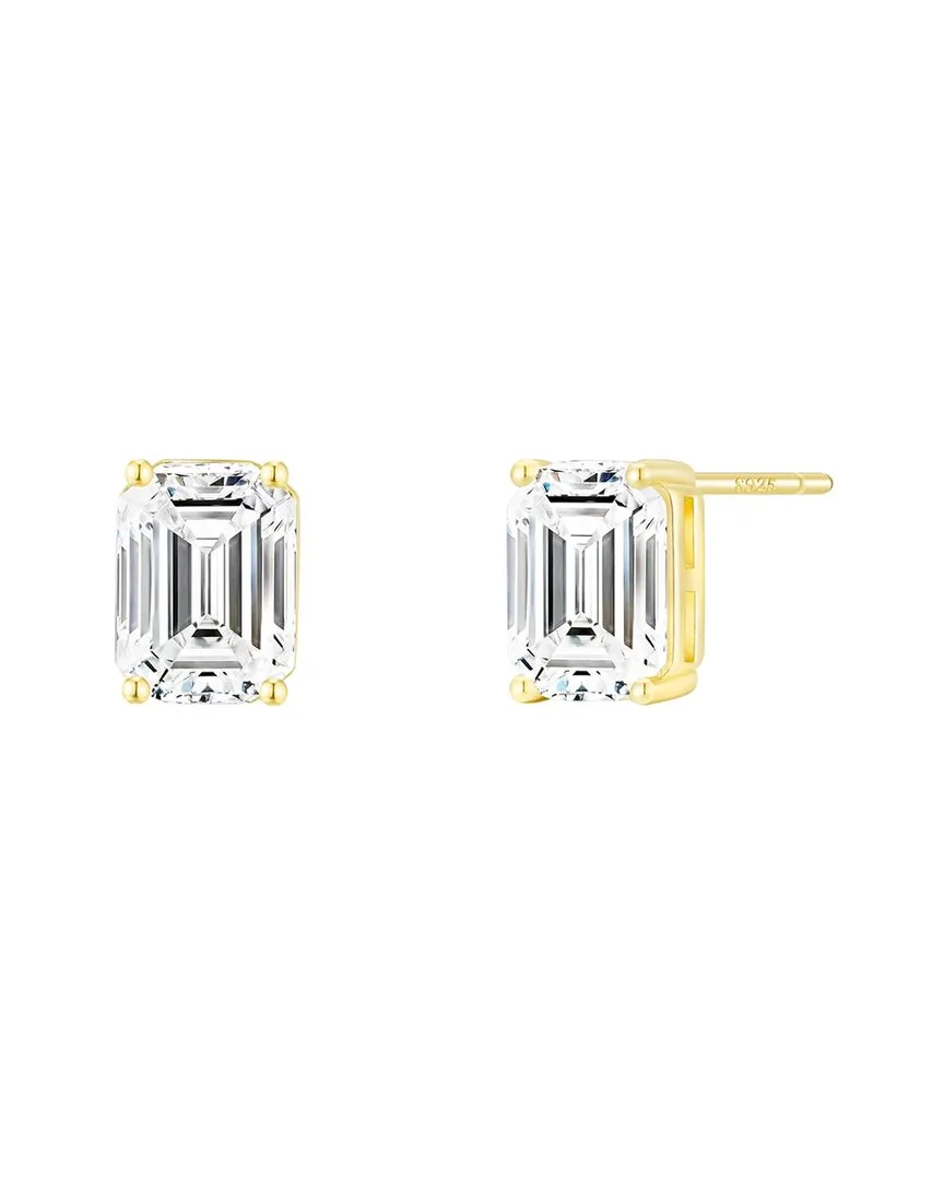 18K Plated Cz Studs by Liv Oliver