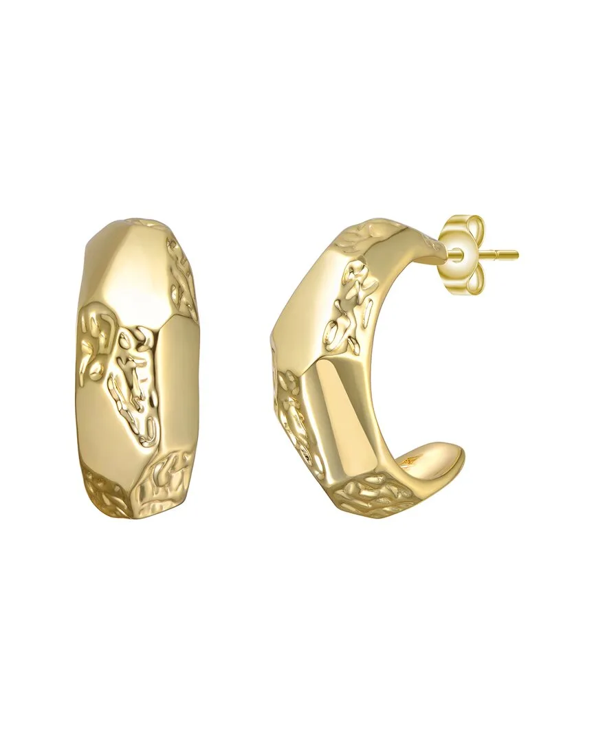 14K Plated Hoops by Rachel Glauber