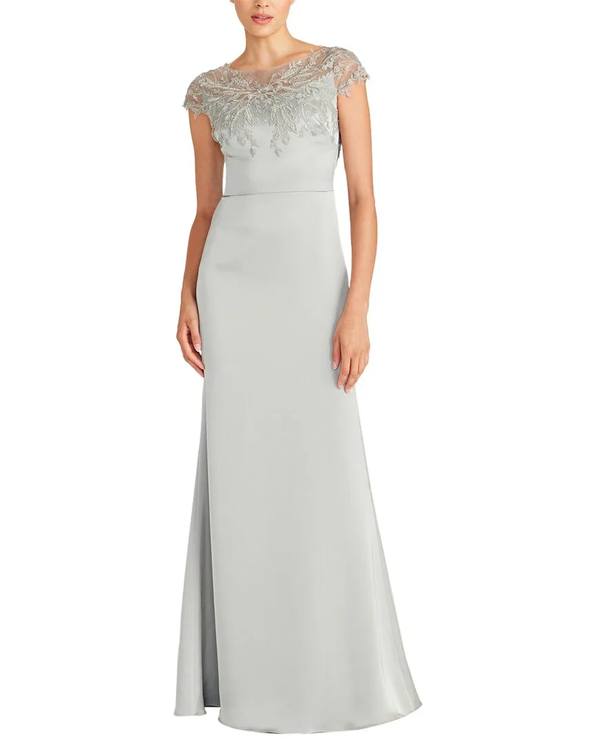 Cosette Applique Satin Gown