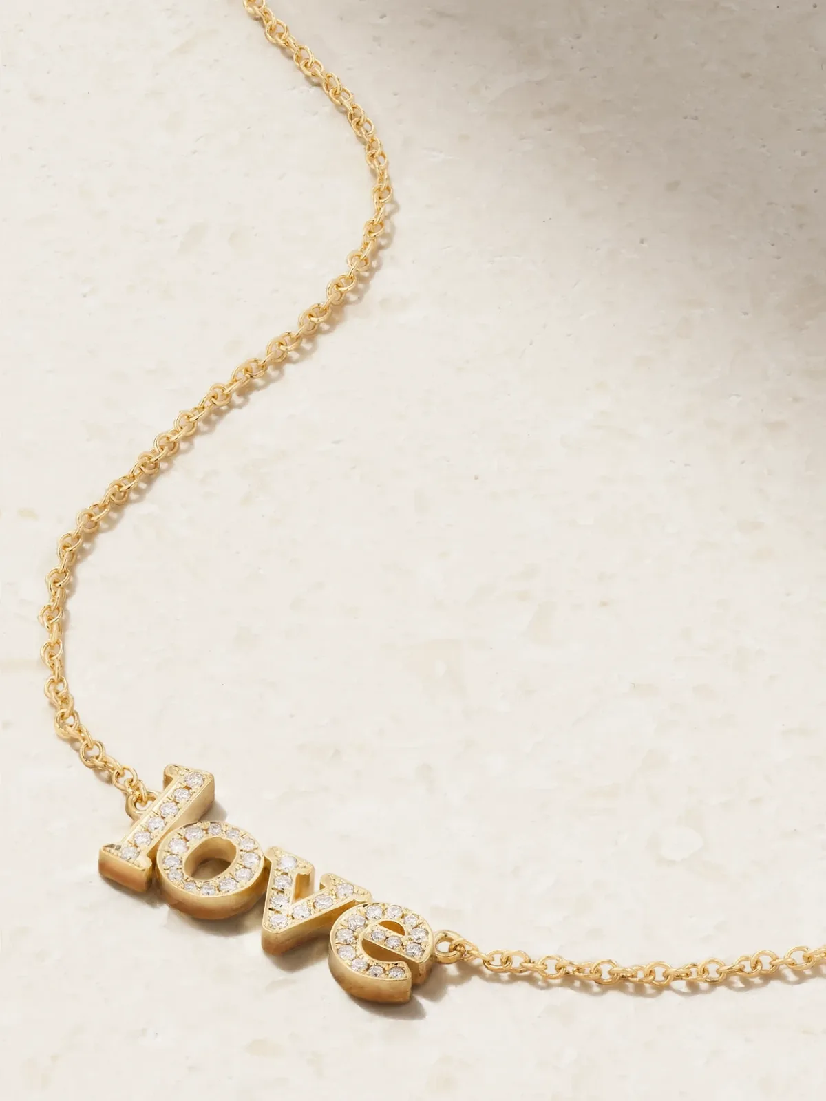 - Love 18-karat Gold Diamond Necklace -