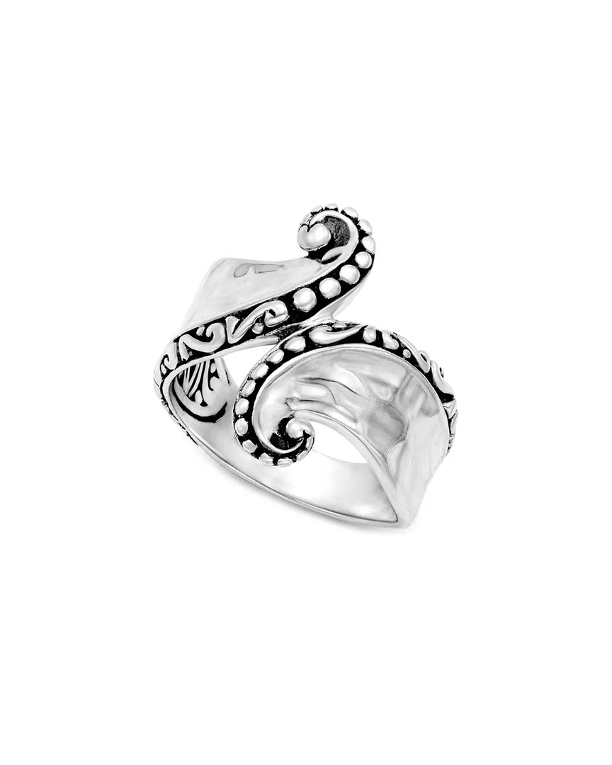 Silver Paisley Wave Ring