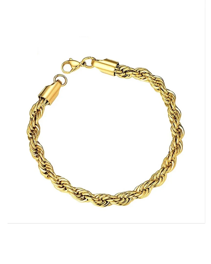 18K Plated Twist Bracelet by Liv Oliver