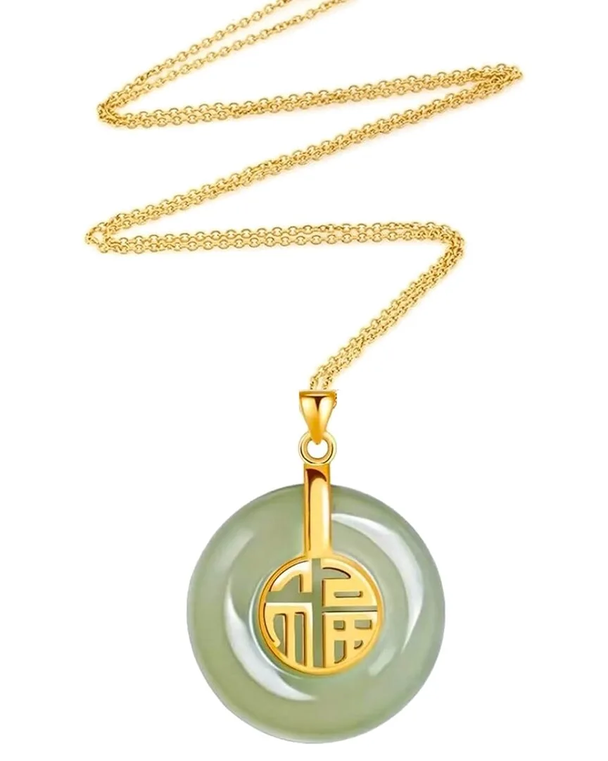 18K 13.25 ct. tw. Jade Necklace by Liv Oliver