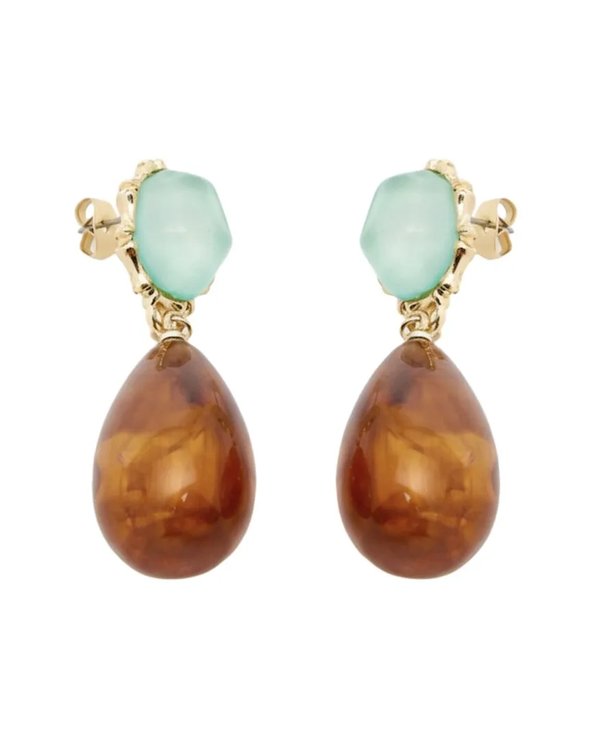 18K Plated 7.25 ct. tw. Gemstone Earrings