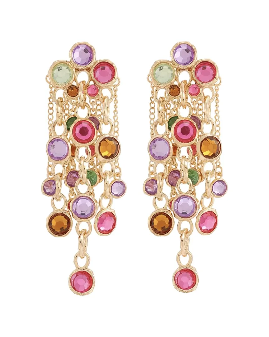 18K Plated 19.25 ct. tw. Multi Gemstones Earrings