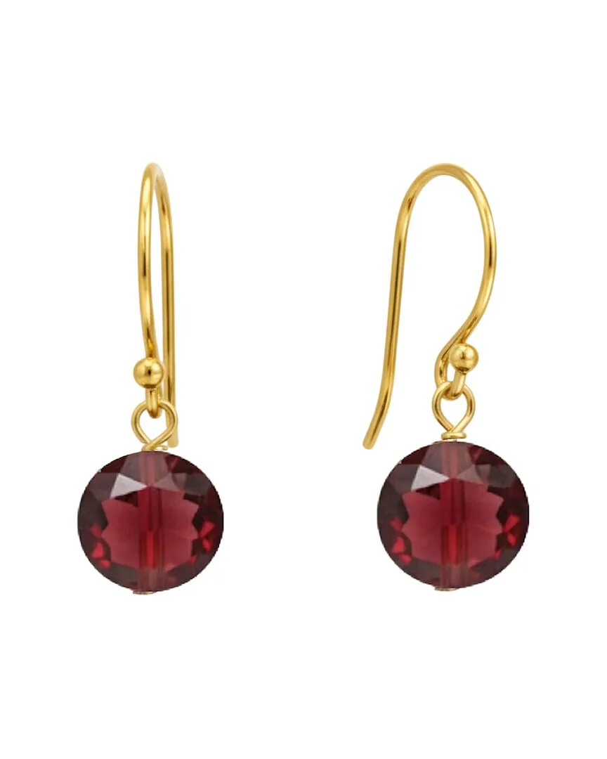 14K 7.75 ct. tw. Garnet Earrings by Liv Oliver