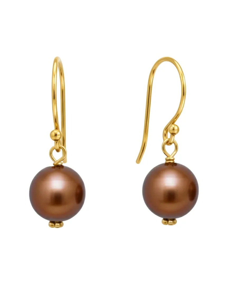 14K 10mm Pearl Earrings by Liv Oliver