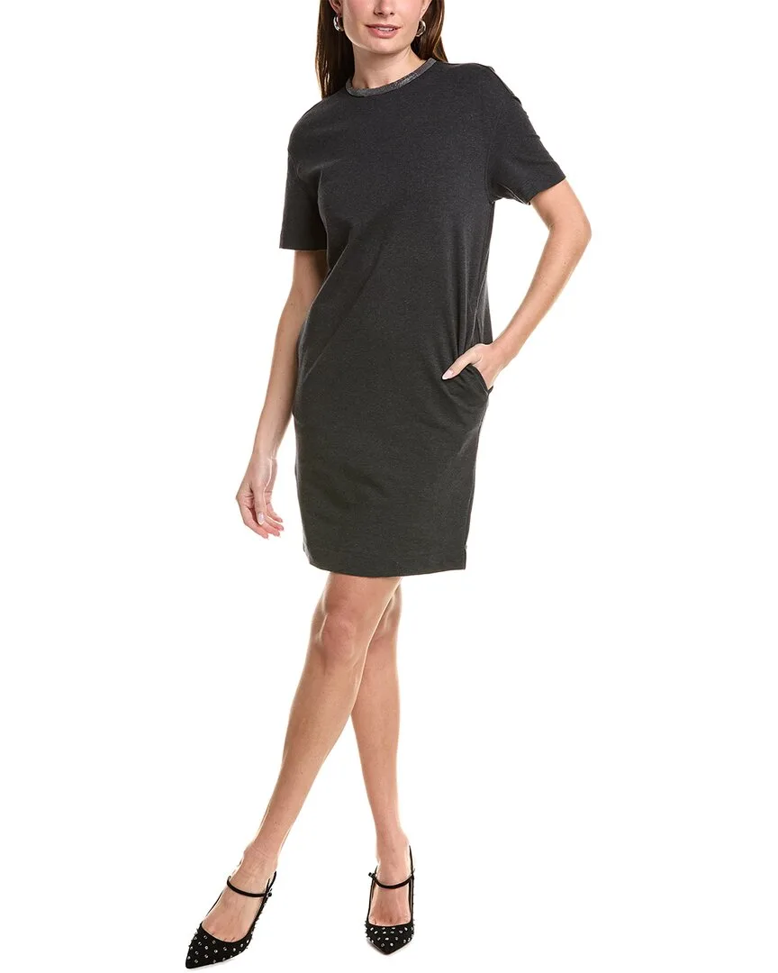 Silk-Blend Mini Dress