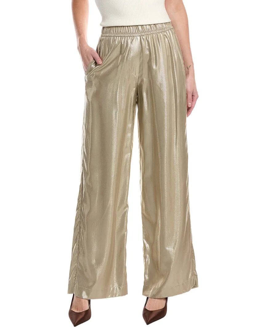 Metallic Pull-On Pant