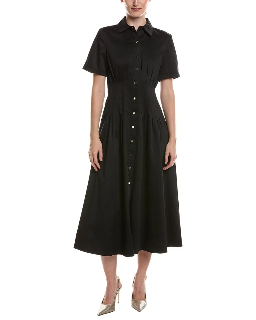 Solid Midi Shirtdress