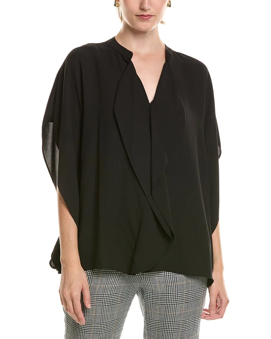 Flutter Y-Neck Blouse