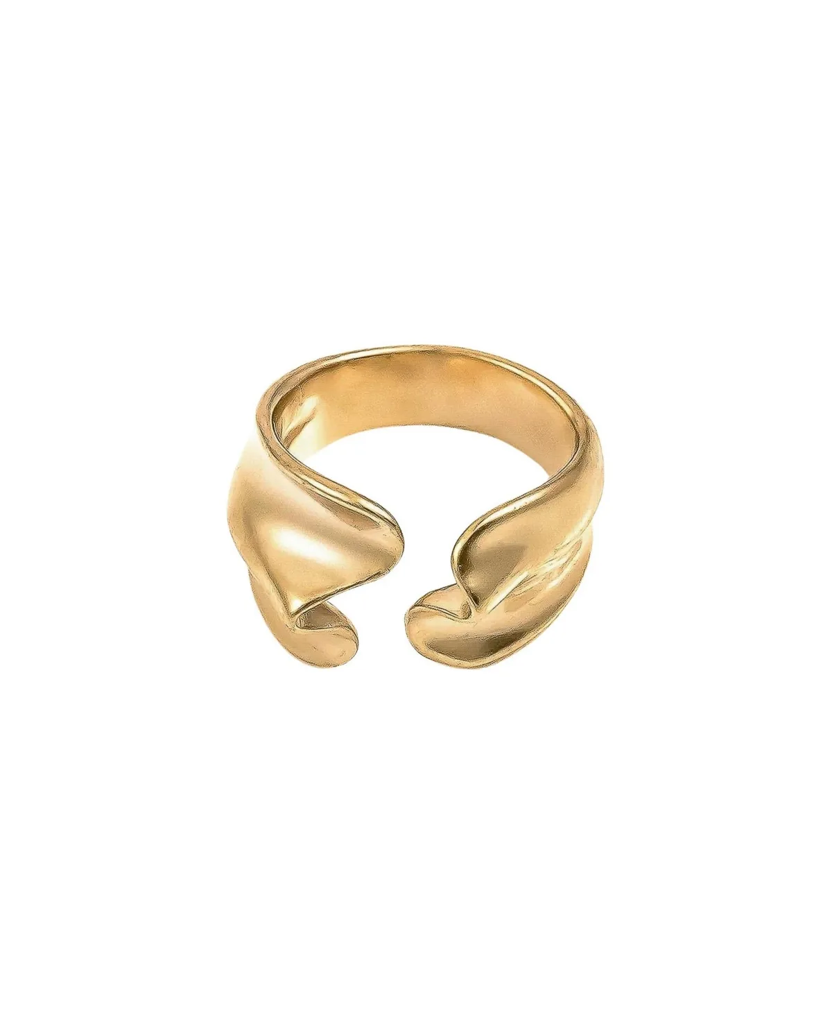 Josh & Chloe Gold-Tone Brooklyn Geometric Open Adjustable Ring by Chloé