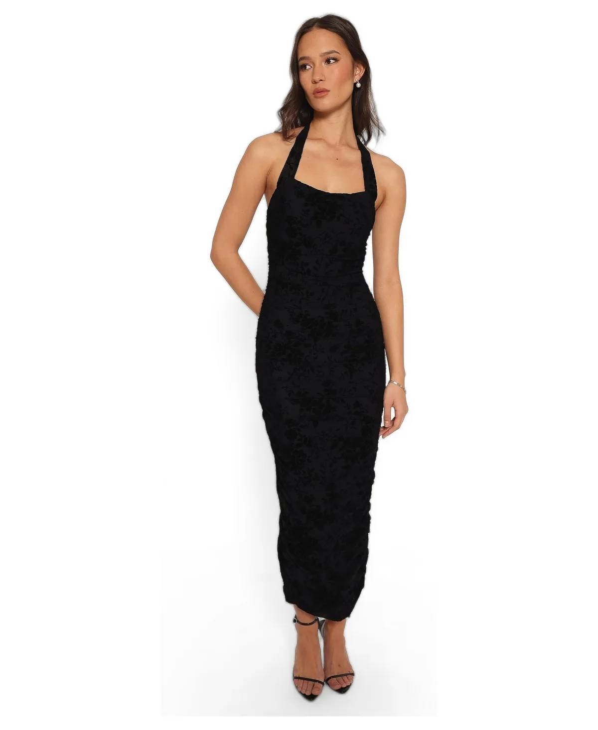 Izzie Halter Midi Floral Dress