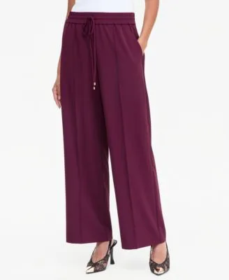 Drawstring Wide Leg Pants