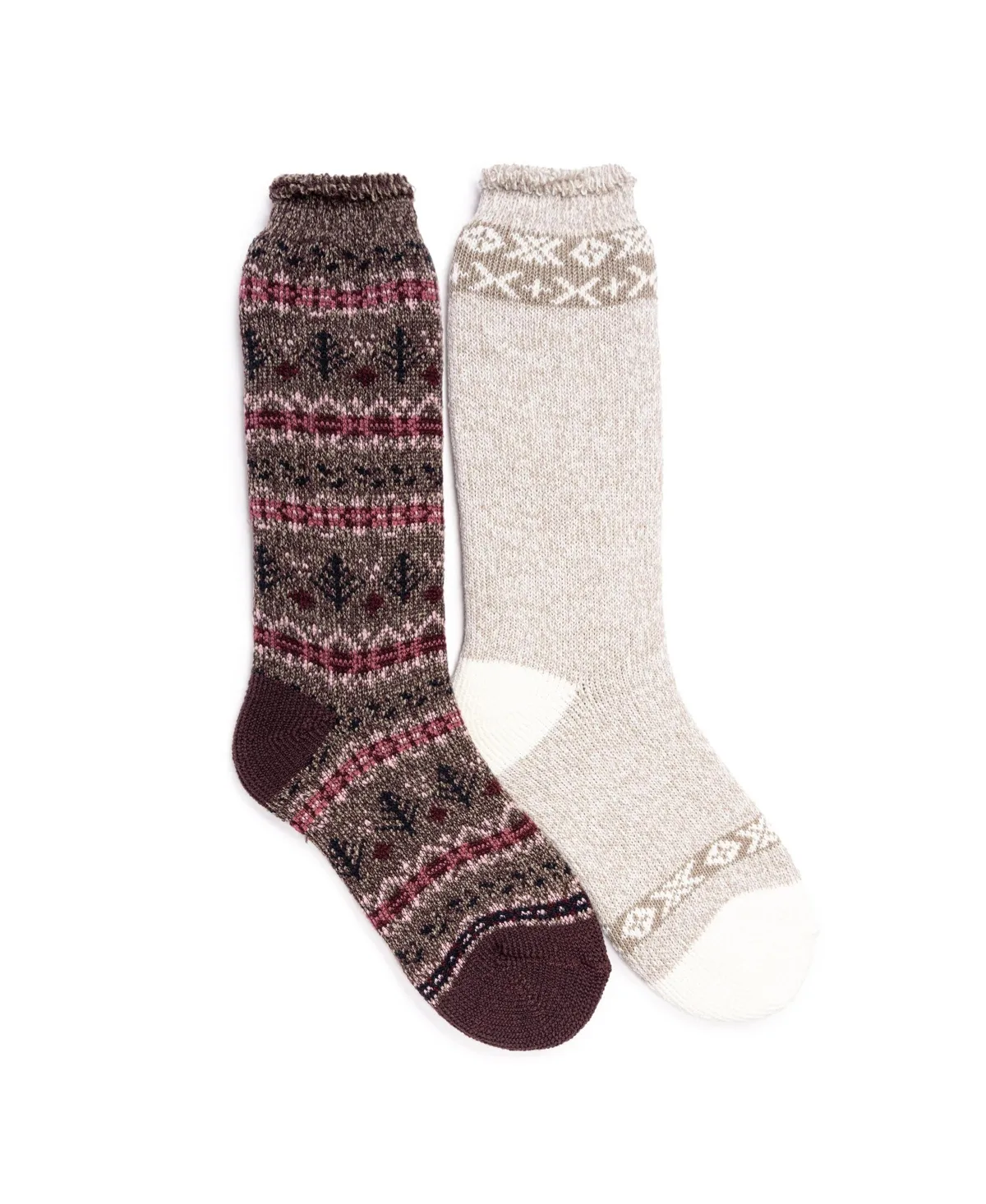 Ribbed-Cuff Boot Socks, 2-Pack by MUK LUKS