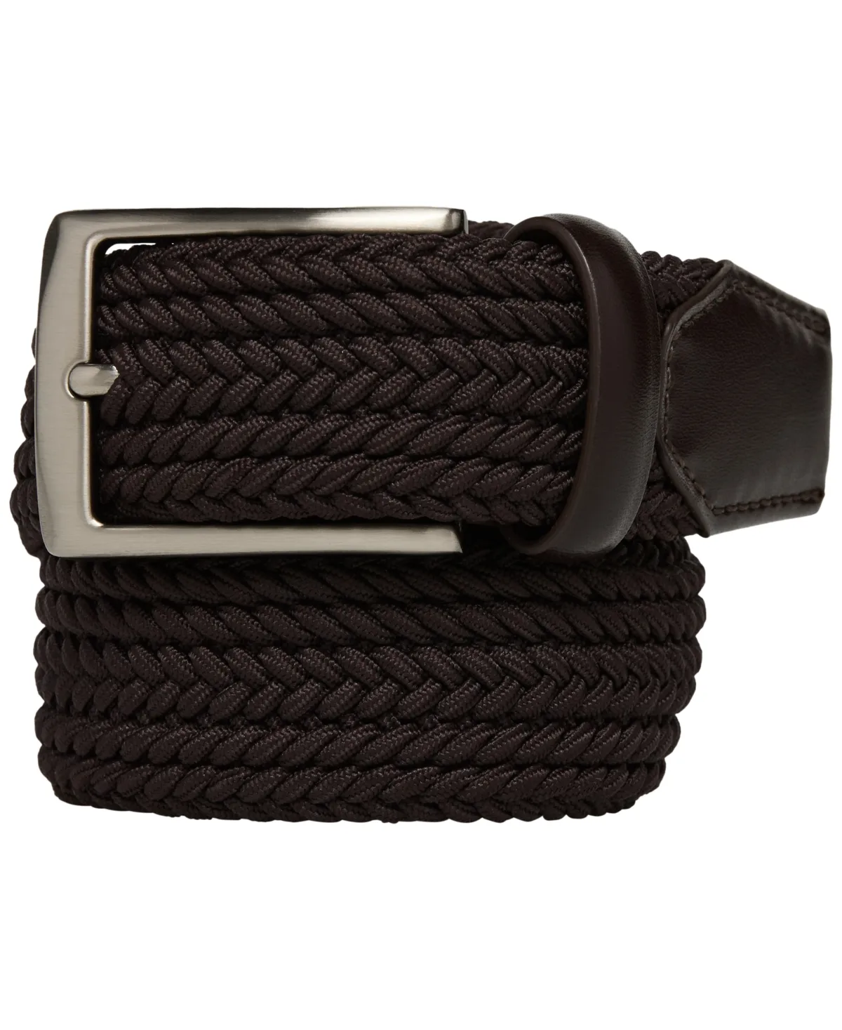 Portfolio Channel Braided Stretch Belt by Perry Ellis