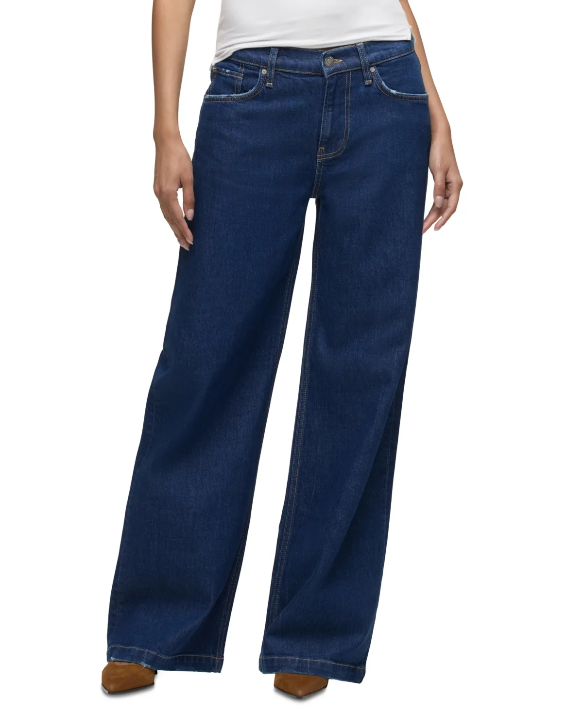 Rylee Low-Rise Wide-Leg Jeans by Hudson Jeans