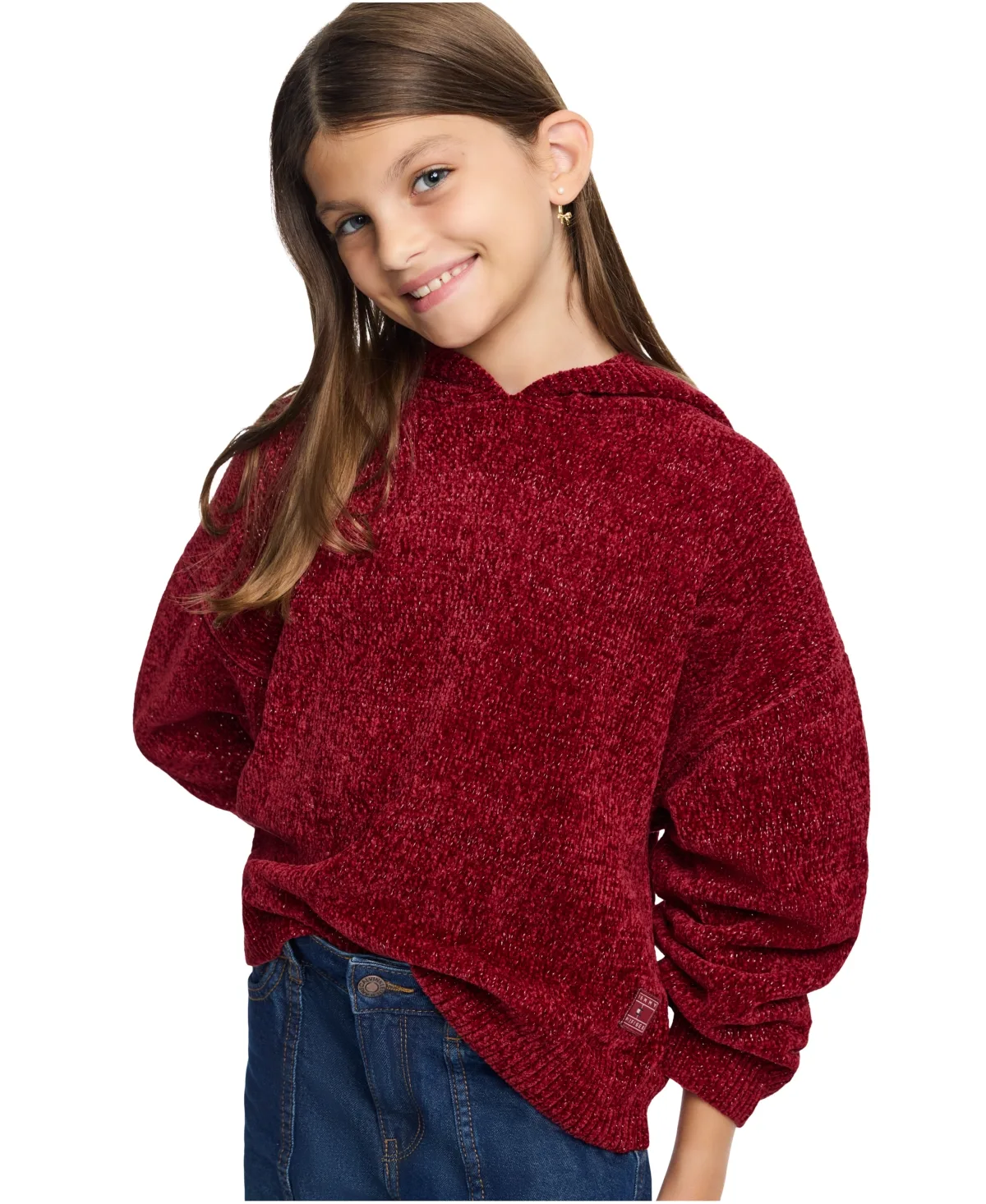Chenille Drop-Shoulder Hoodie by Tommy Hilfiger