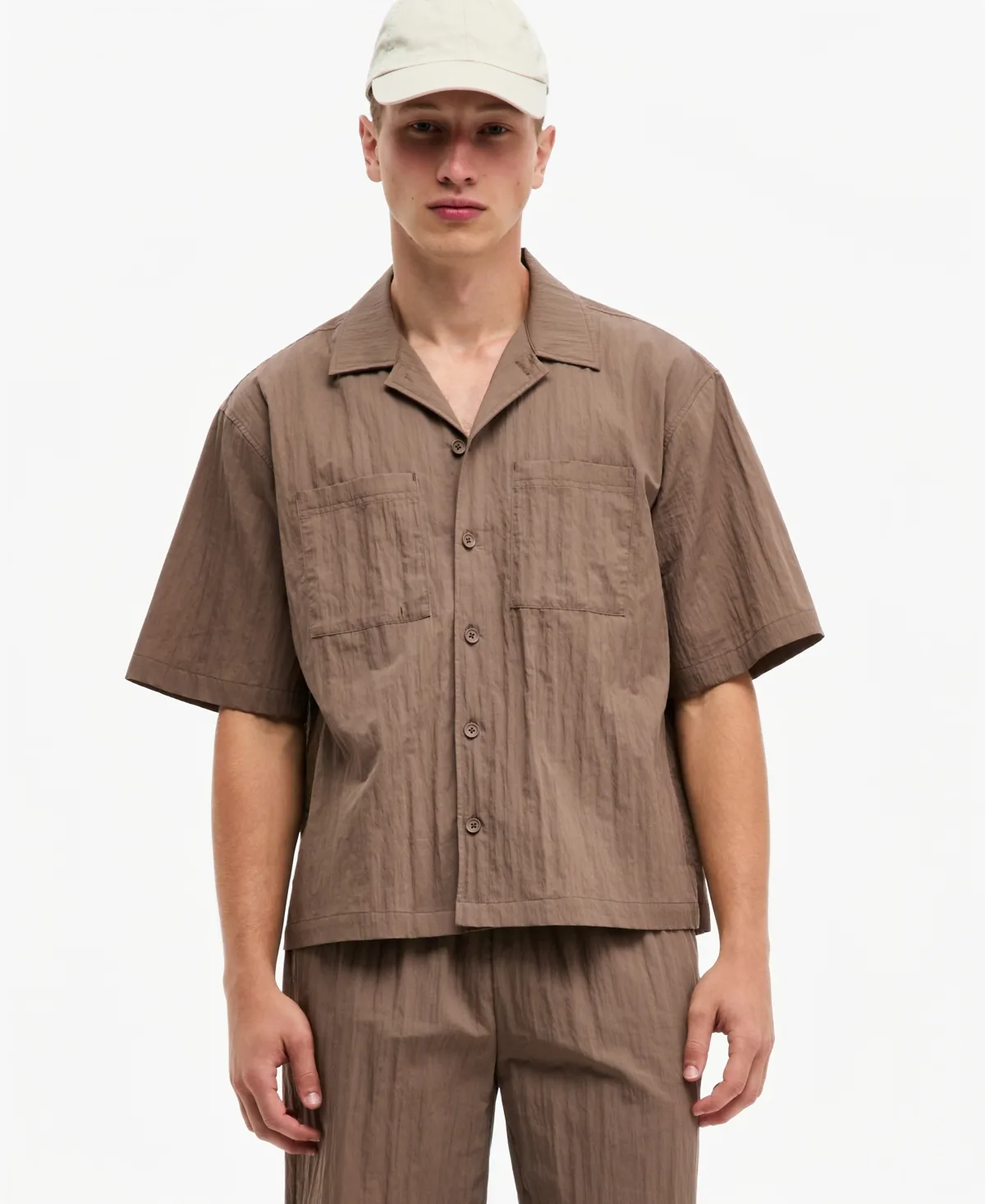 Boxy Crinkled Shirt by Mode of One