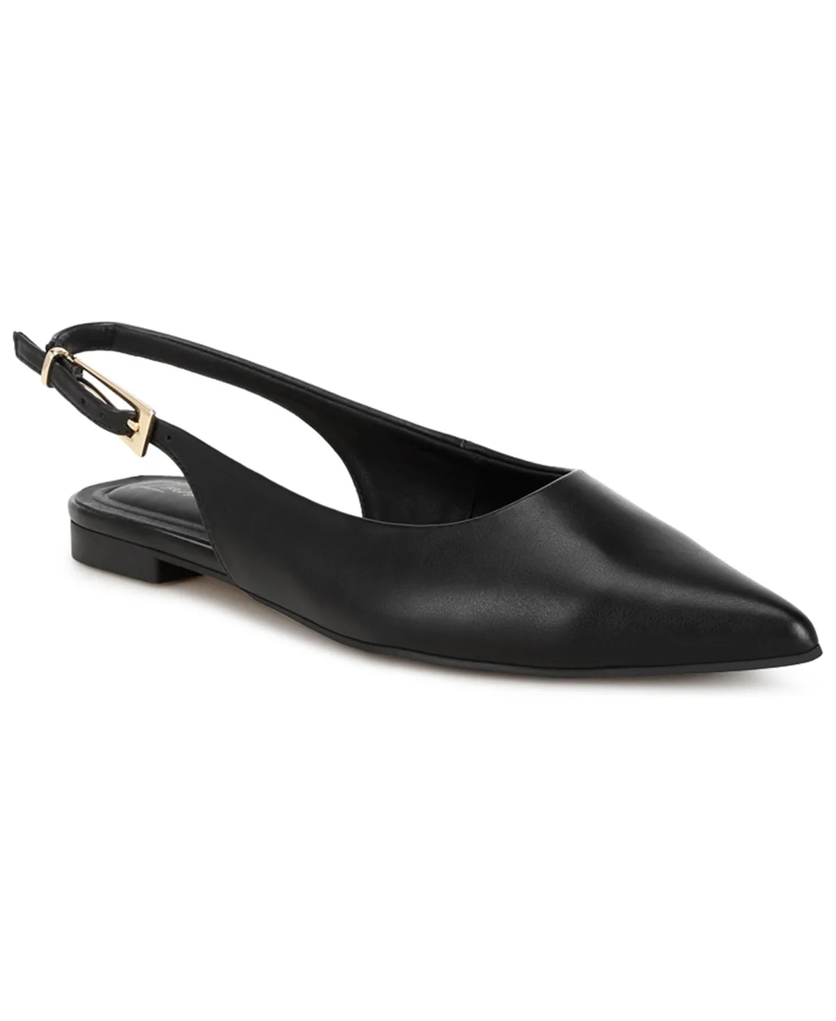 Temptest Pointed-Toe Slingback Low Block Heel Sandals by London Rag