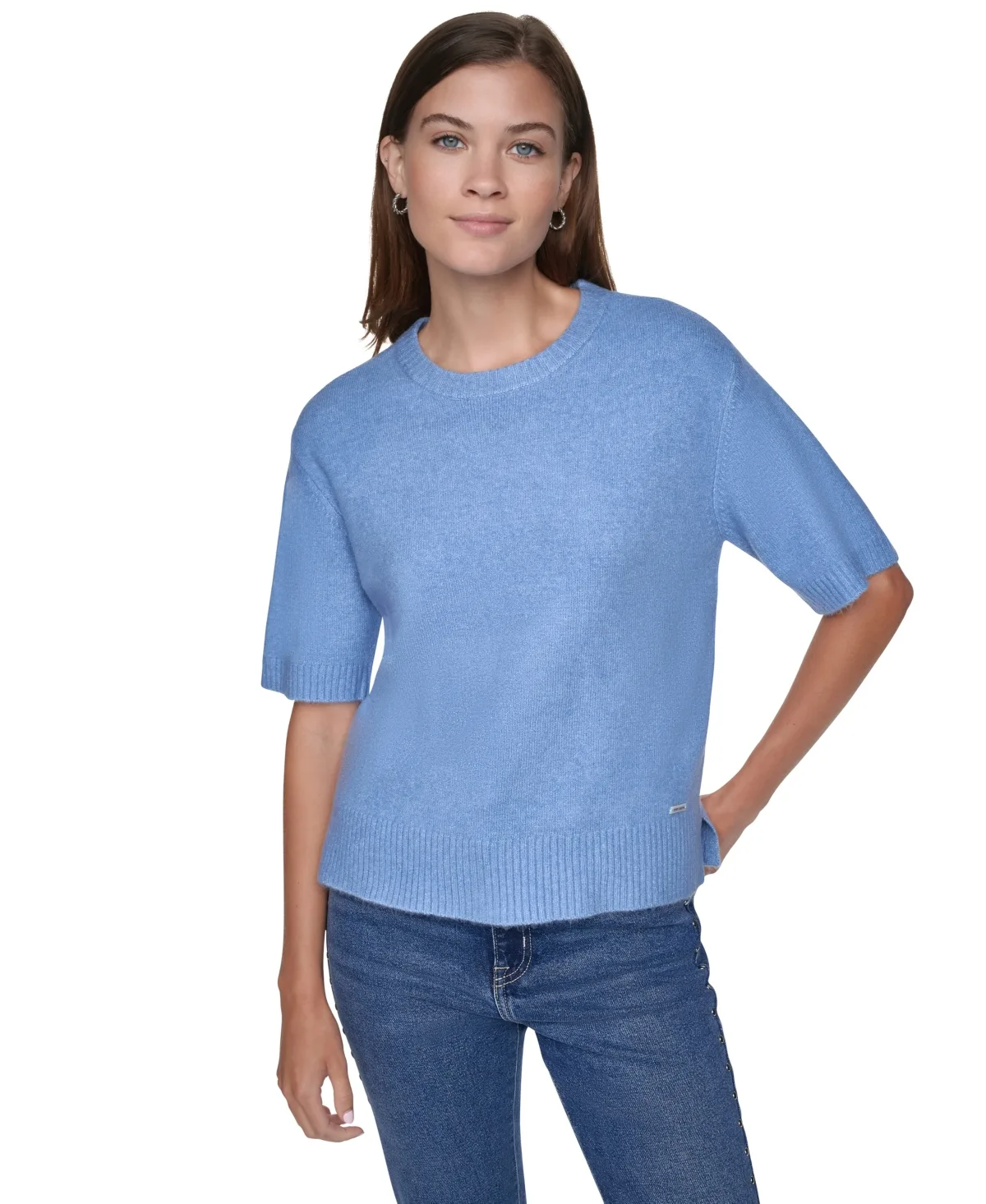 DKNY Jeans Short-Sleeve Pullover Sweater by DKNY