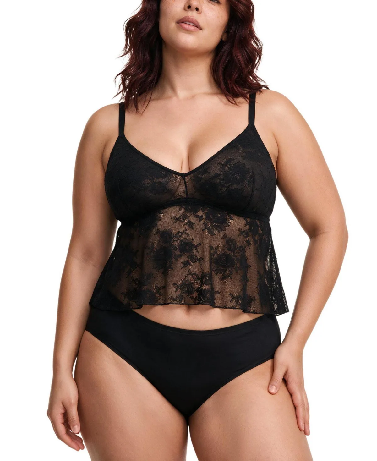Nadia V-Neck Wireless Lace Cami by Torrid