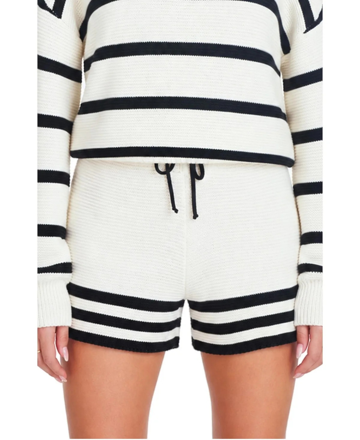 Logan Striped Knit Shorts, 3.625 Inseam by Bishop  Young