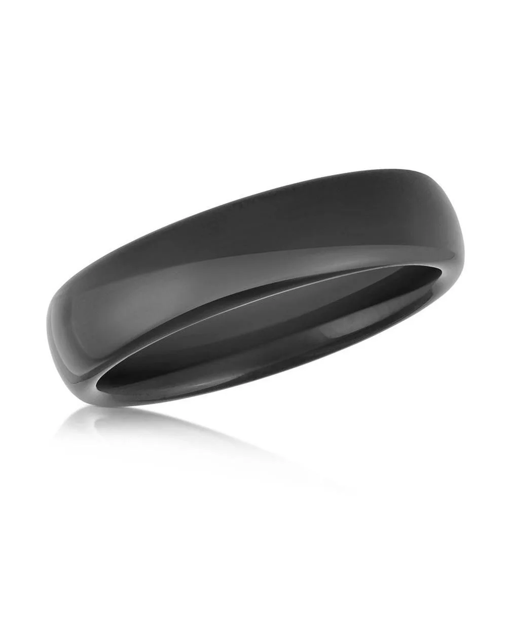 Polished 6mm Tungsten Band Ring by Metallo