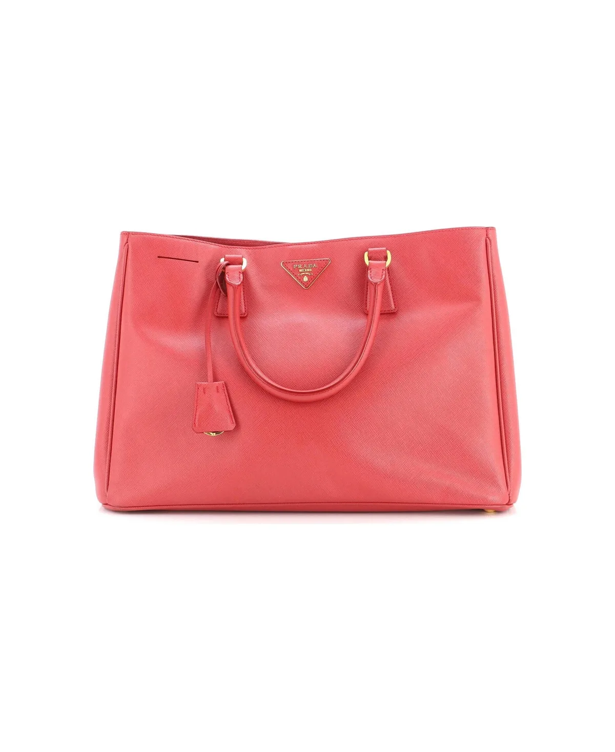 Pre-Owned Large Lux Open Tote Saffiano Leather by Prada