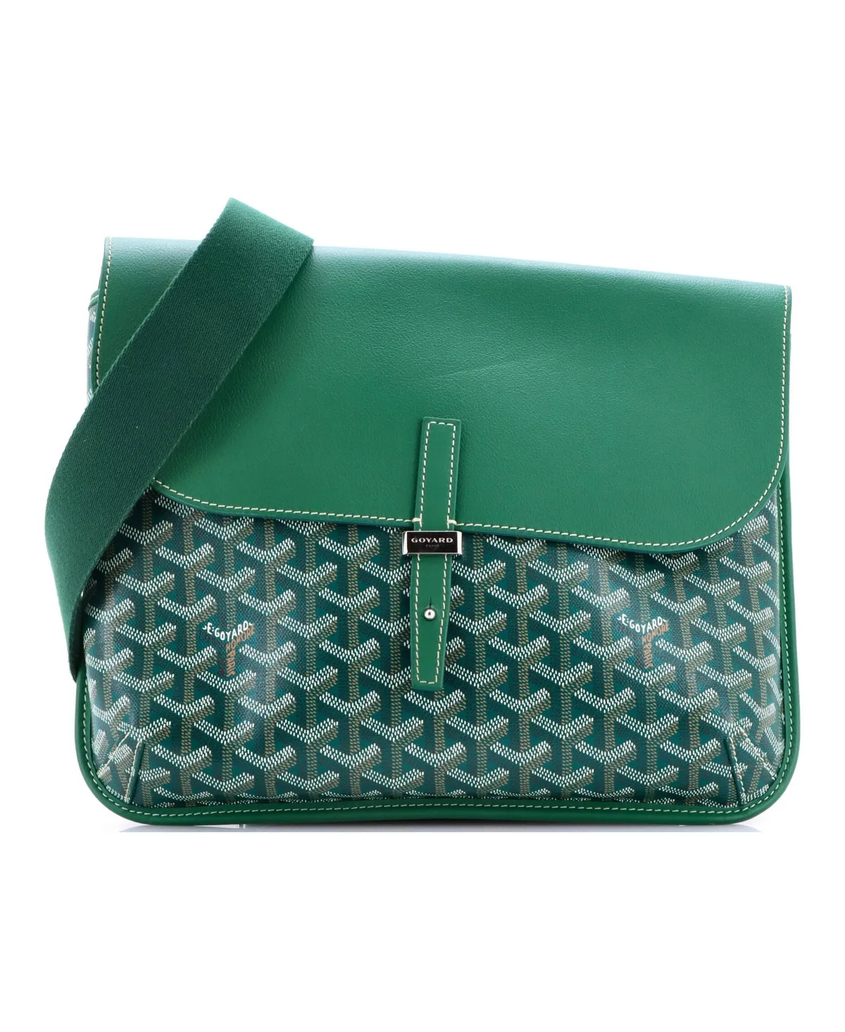 Pre-Owned Goyard Coursier Messenger Bag Coated Canvas and Leather by Pre Owned Goyard
