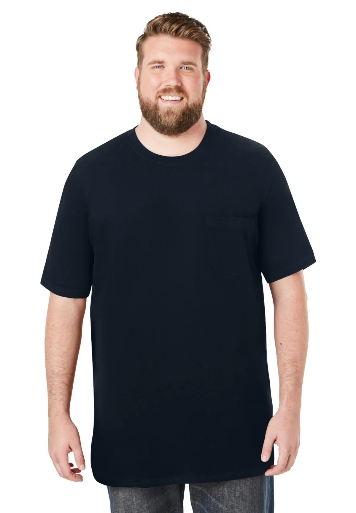 Boulder Creek Heavyweight Longer-Length Pocket Crewneck T-Shirt by Boulder Creek