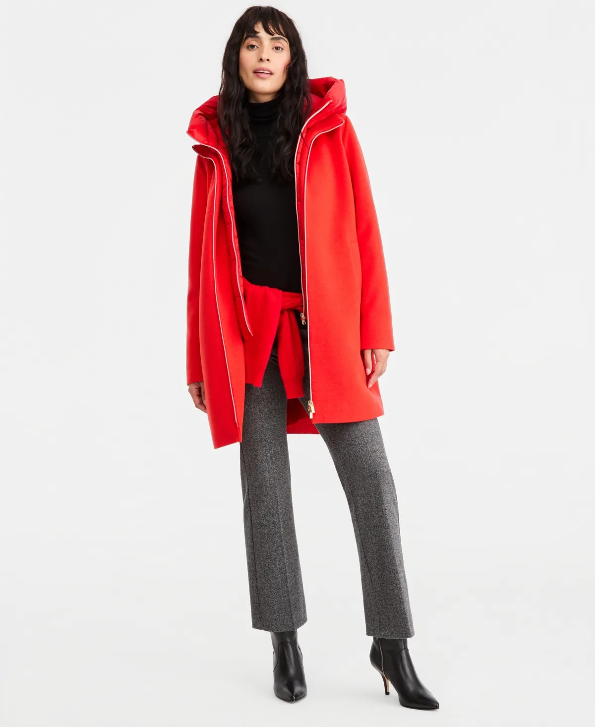 Emmbacio Water-Resistant Hooded Quilted-Lined Coat by Emme Marella