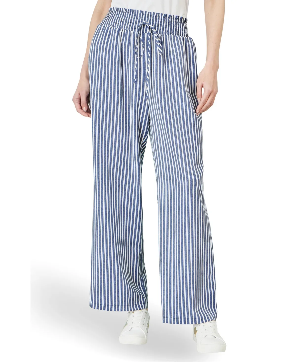 Stripe Relaxed Trousers by Yumi