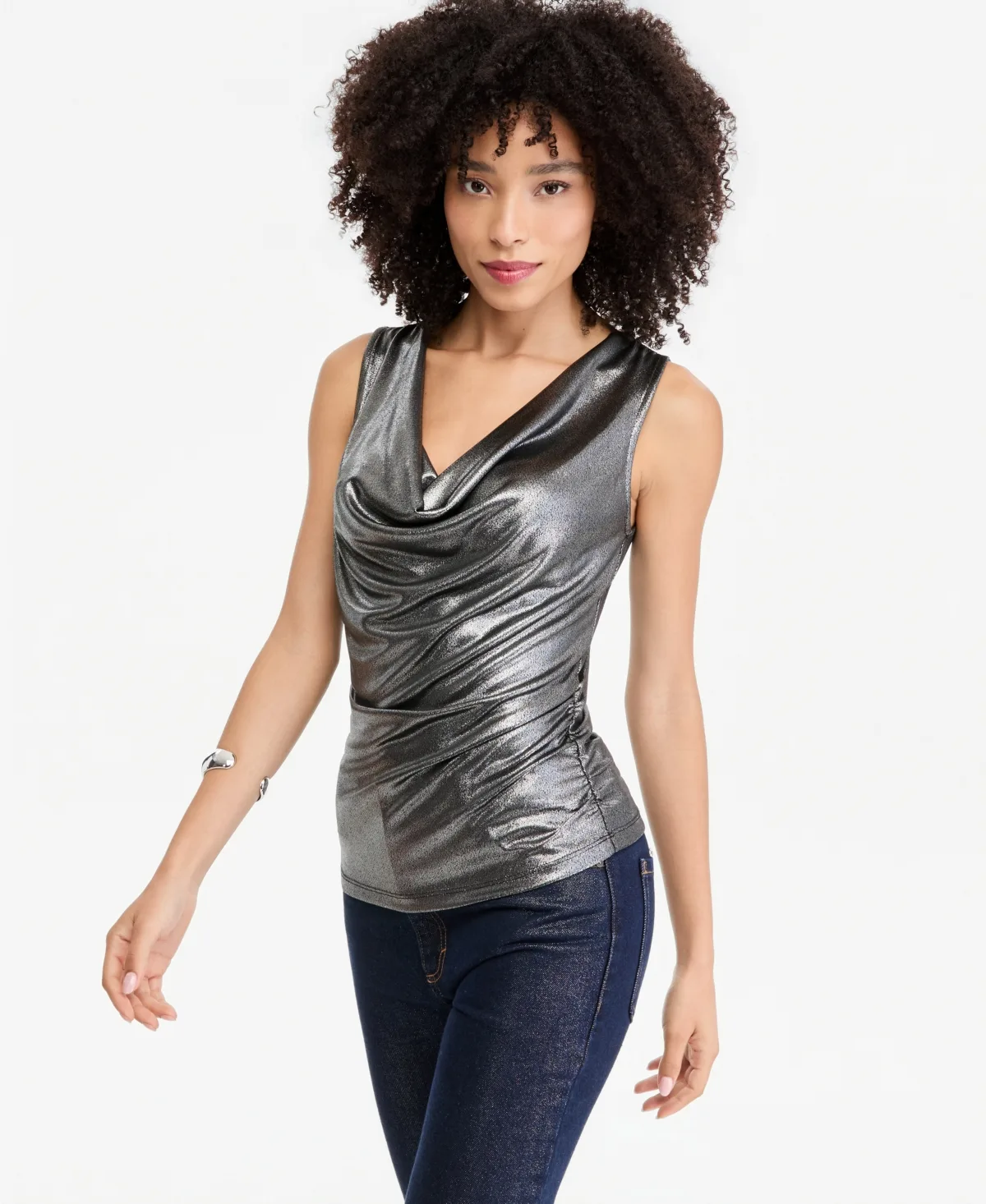 Sleeveless Cowl-Neck Top by INC International Concepts