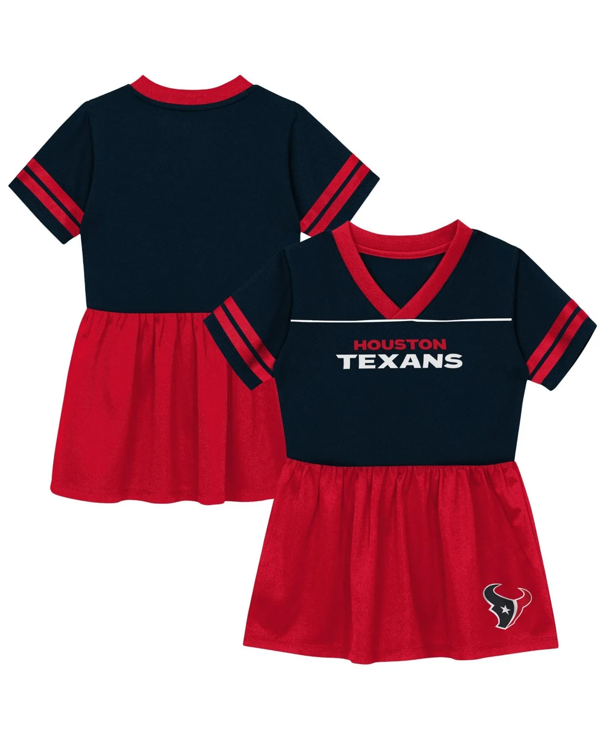 Houston Texans Stadium Lights V-Neck Short-Sleeve Jersey Dress by Outerstuff