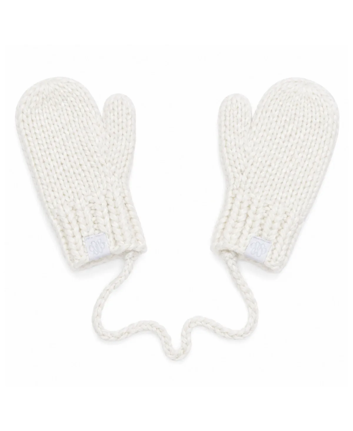 Classic Knit Ribbed-Cuff Mittens by Bits & Bows