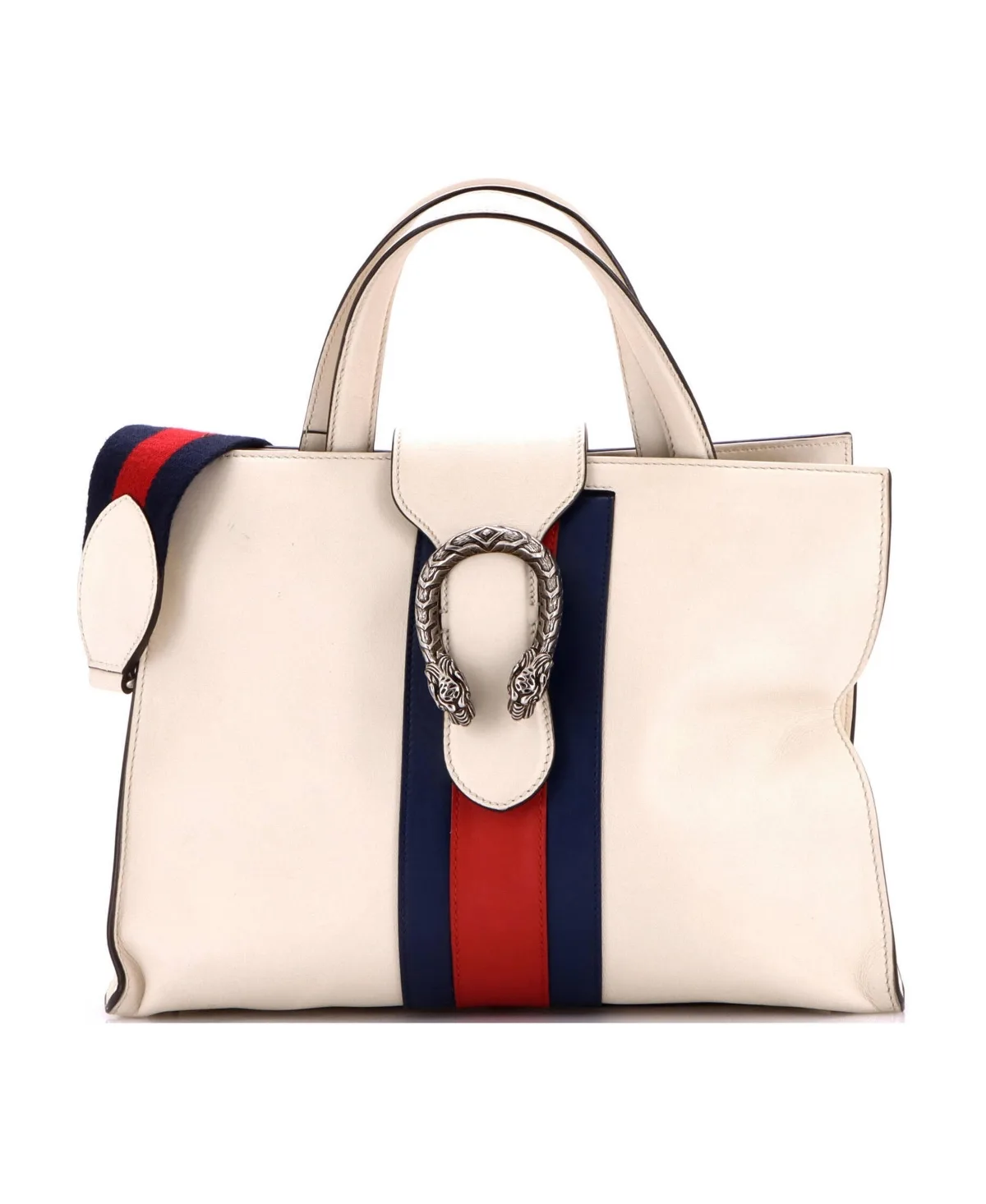 Pre-Owned Gucci Medium Web Dionysus Top Handle Bag Leather by Gucci