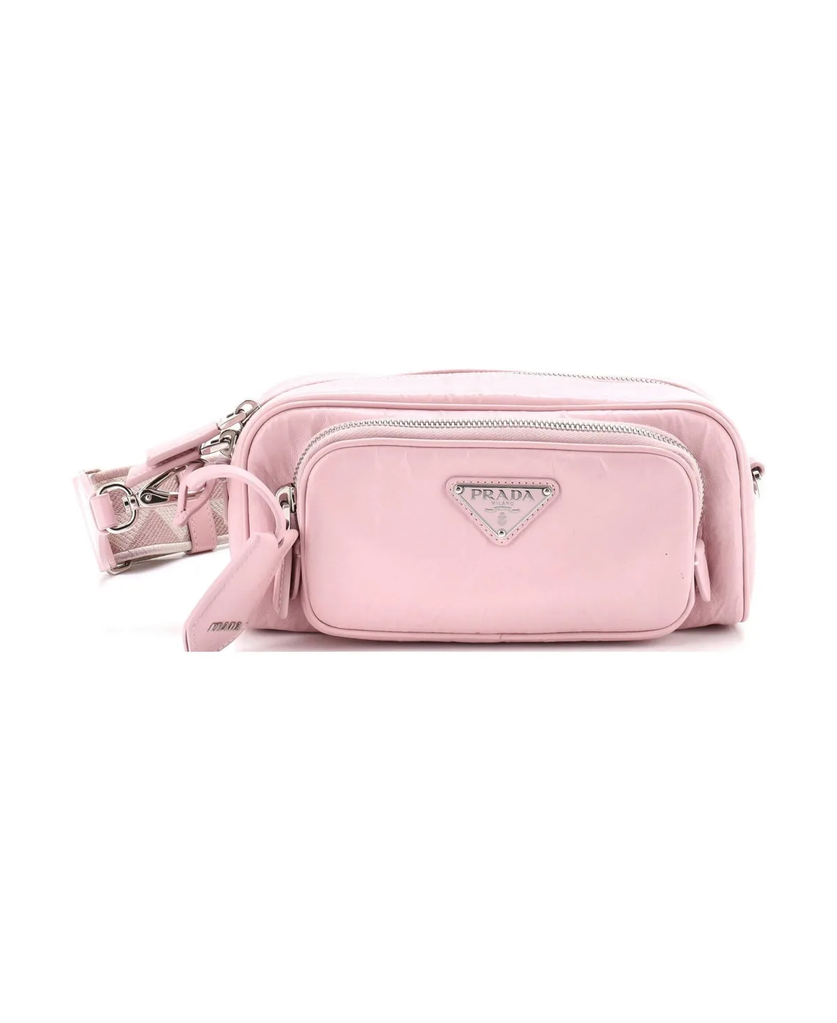 Pre-Owned Prada Multipocket Shoulder Bag Nappa Antique by Prada