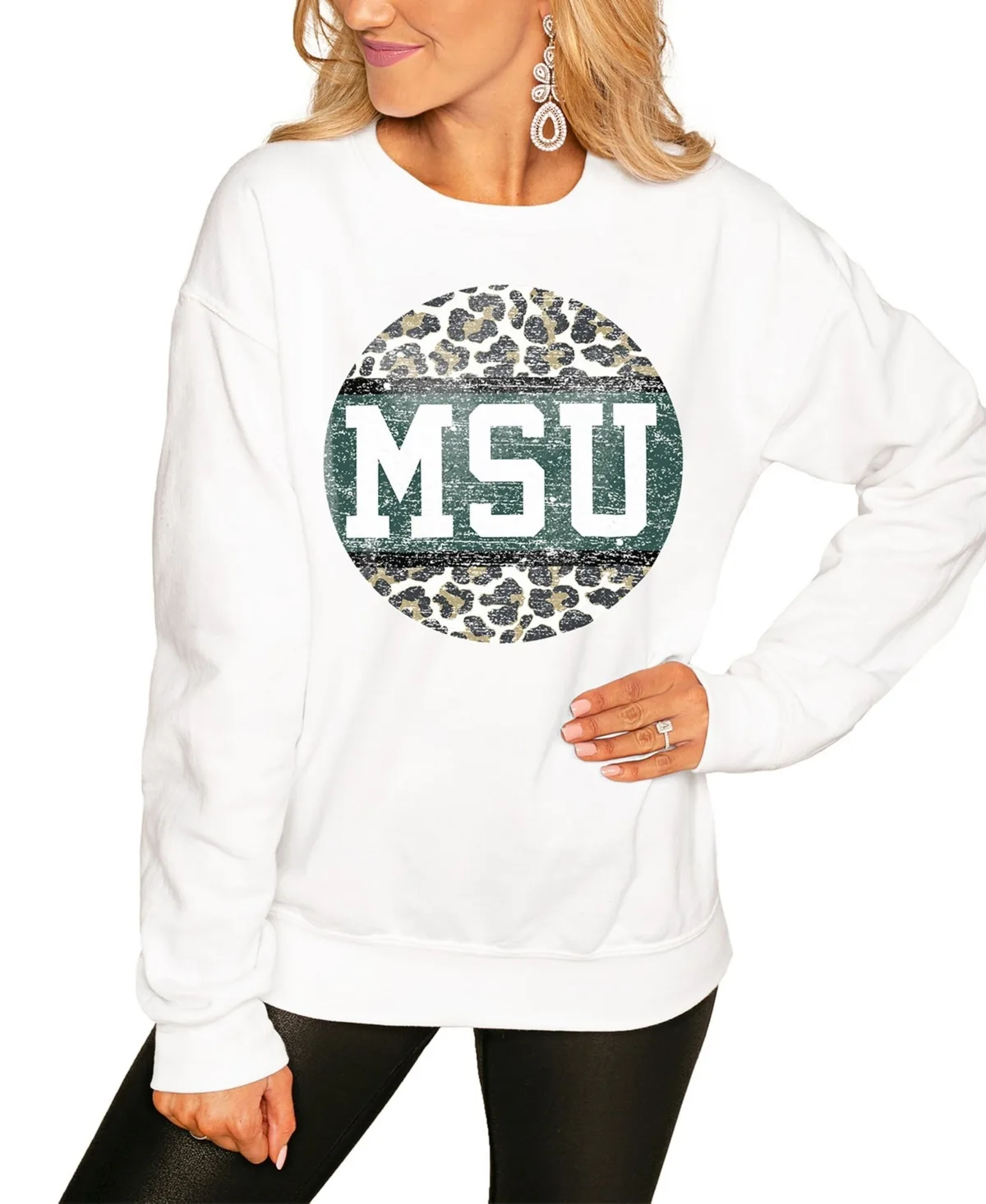 Michigan State Spartans Scoop Score Pullover Sweatshirt by Gameday Couture
